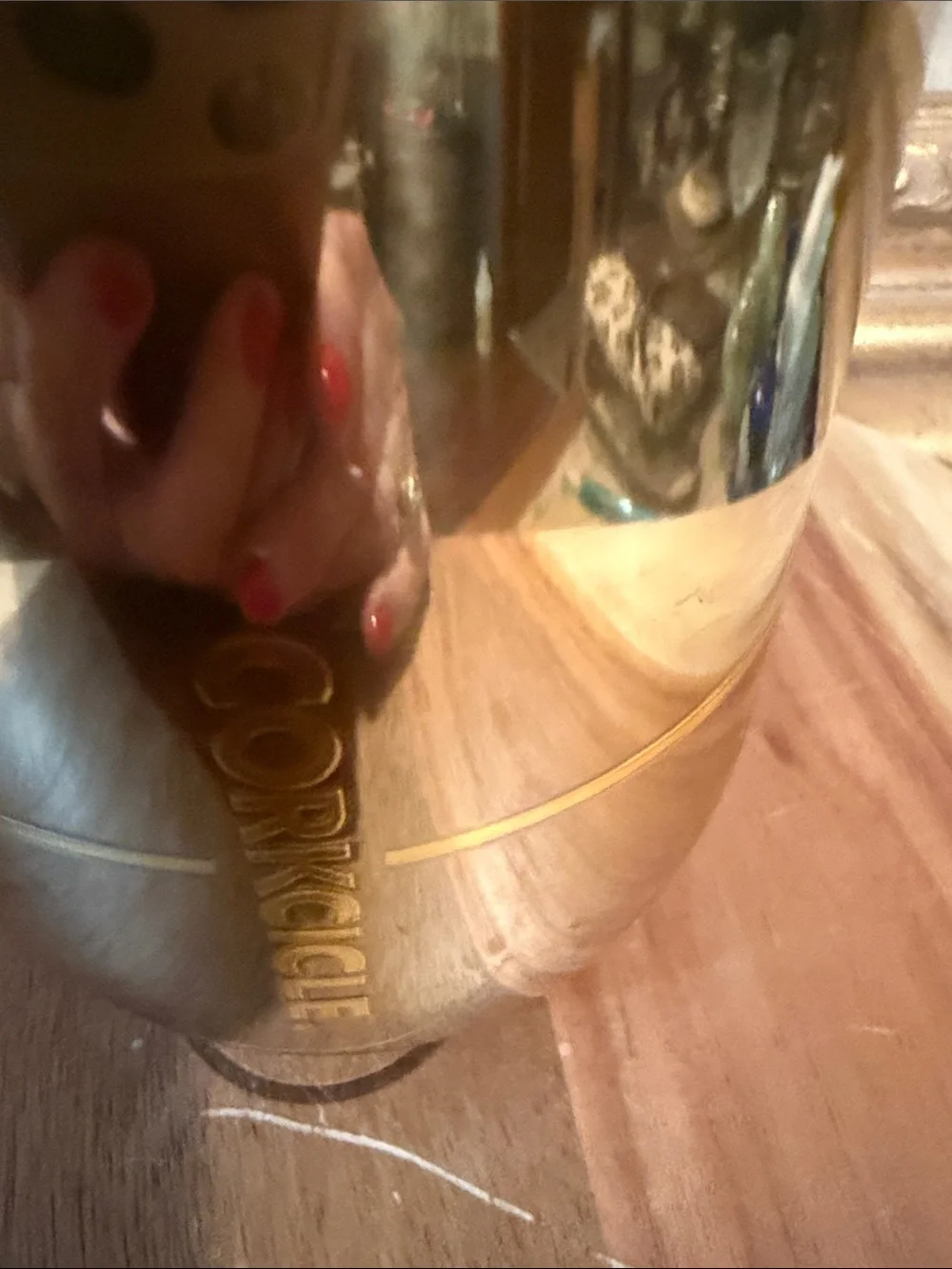 Corkcicle Gold Stemless Insulated Wine Tumbler